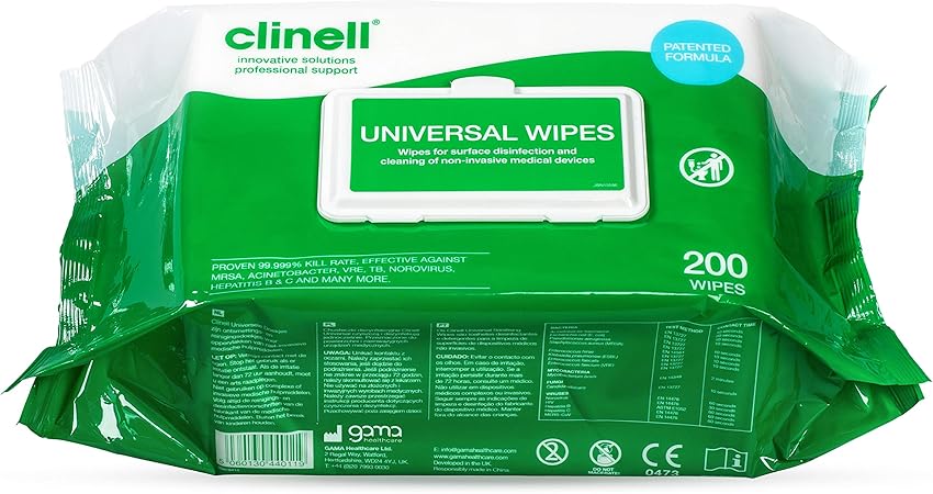 Clinell Universal Wipes Amazon Co Uk Business Industry Science