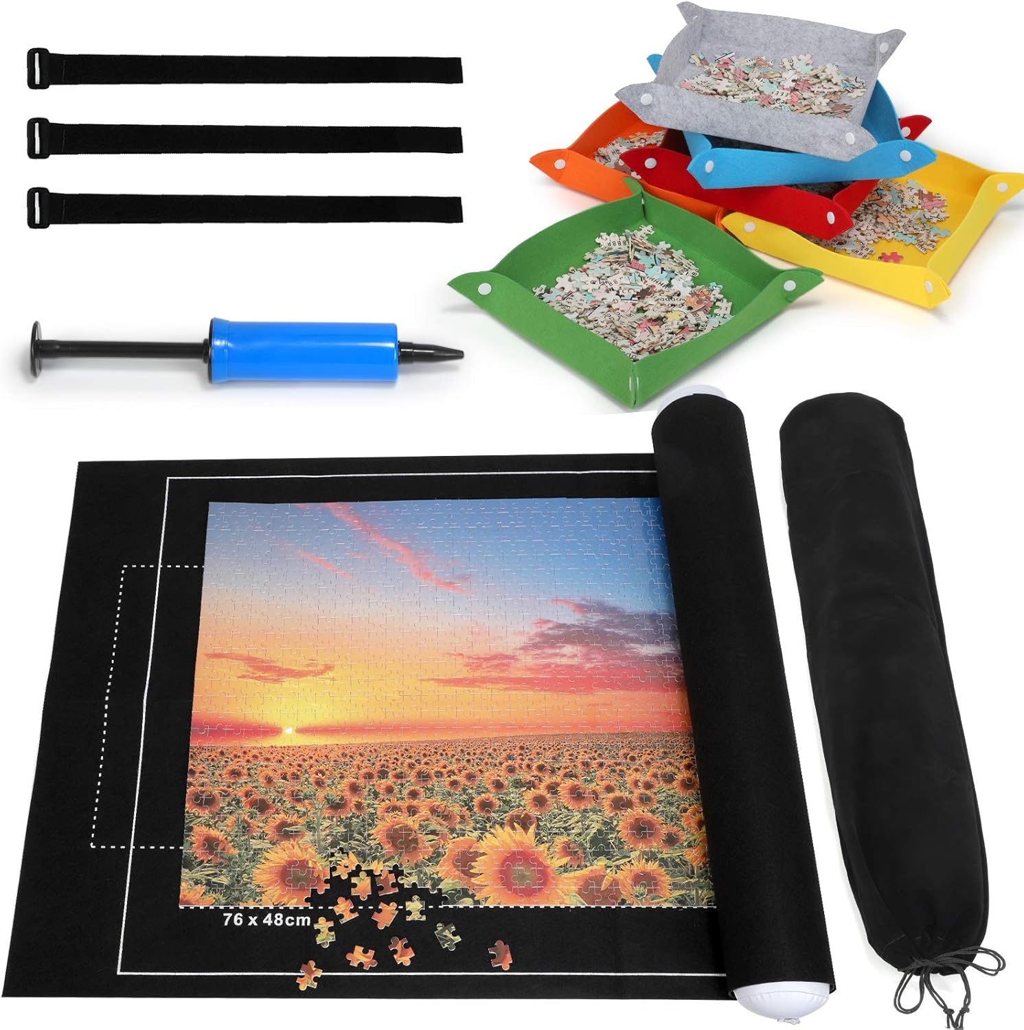 Puzzle Roll Jigsaw Storage Felt Mat, Jigroll Up to 1,500