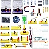 Teenii STEM Physics Science Lab Basic Circuit Learning Starter Kit Electricity and Magnetism Experiment for Kids Junior Senio