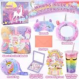Toyssa Unicorn Gift Set for Girls 4-12 Years - Glow Blanket, Water Bottle, view 2