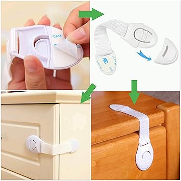 Amazon Com Mbn Baby Safety Locks 5 Pcs One Push Self