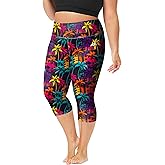 Deerose Swim Pants for Women Swim Capris High Waisted Sun Protection UPF 50+ Long Swimming Leggings Shorts