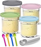 Creami Pints and Lids for Ninja - 4 pack Creamy