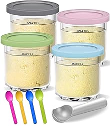 Creami Pints and Lids for Ninja - 4 pack Creamy