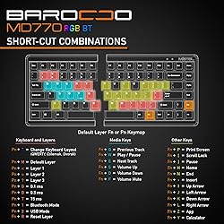 Mistel BAROCCO MD770 RGB Wireless Split Mechanical