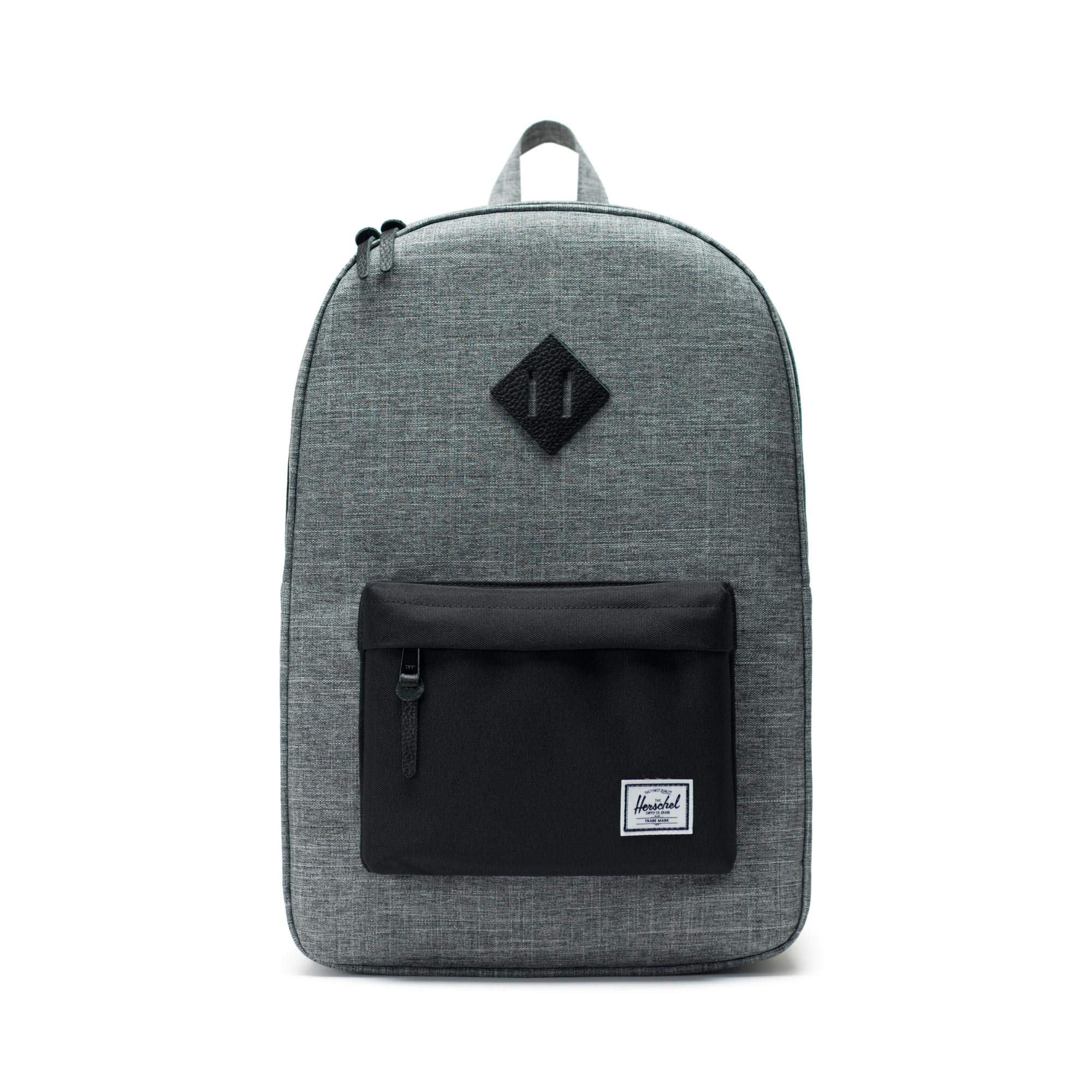 Herschel Heritage Rucksack, 46 cm, 21.5 L, Grey/Black