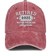 Retirement Gift for Women Men 2025 Retired Hat Gifts Ideas Embroidered Baseball Cap