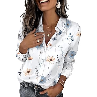 Amazon Best Sellers: Best Women's Blouses & Button-Down Shirts