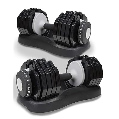 Adjustable Dumbbells Set for Home Gym Fitness Kuwait Ubuy