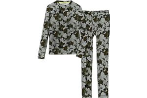 CUDDL DUDS Boys Comfortech Stretch Poly 2 pc. Long Sleeve Crew & Pant Set