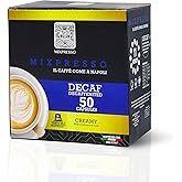Mixpresso Coffee Decaf Espresso Capsules Compatible With Nespresso Original Brewers, Single Cup Coffee Pods 100% from Italy, Dark Roast 80% Arabica Espresso Decaf, 50 Count Coffee Capsule Intensity