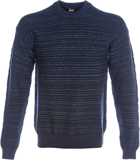 navy blue crew neck jumper