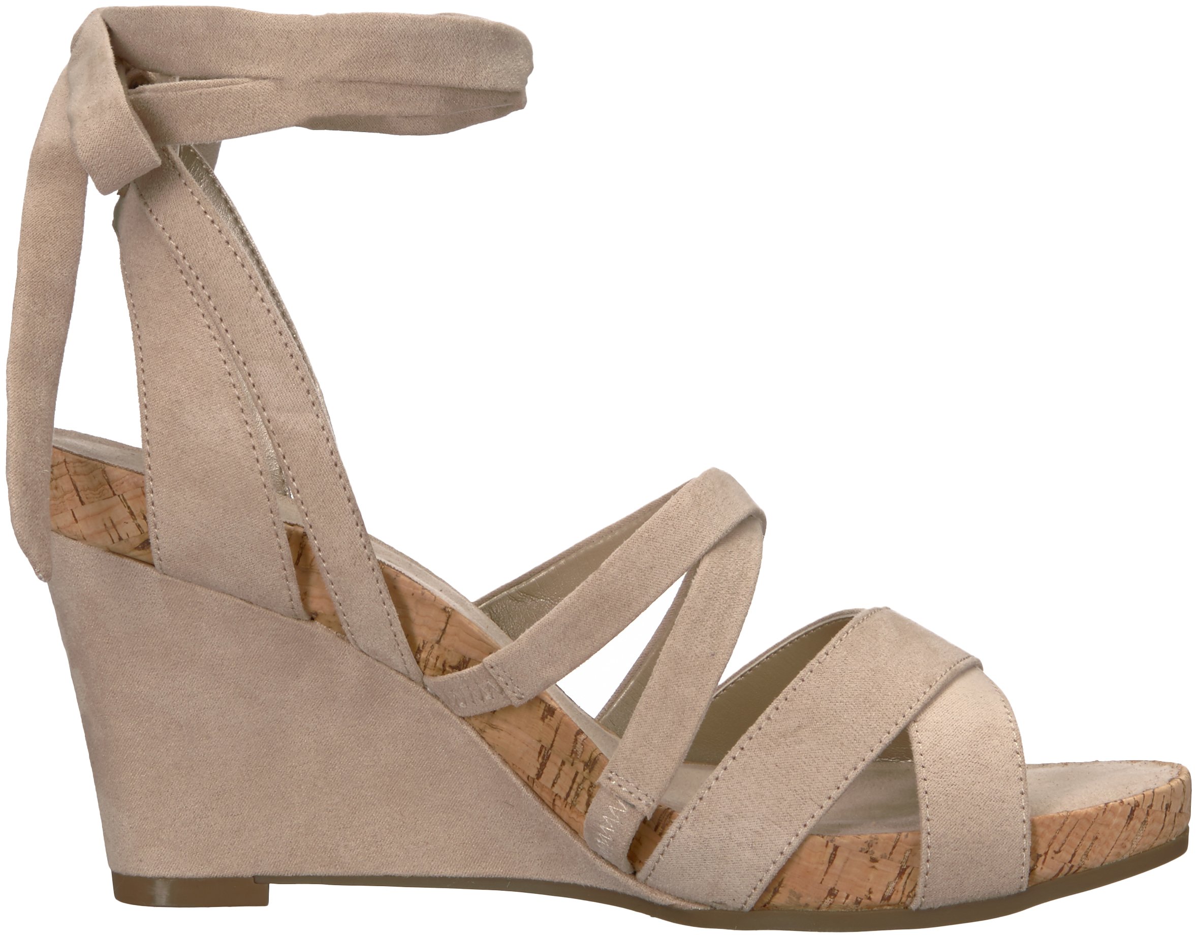 Aerosoles Women's Lilac Plush Wedge Sandal, Bone Fabric, 10.5 M US - Image 7