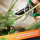 GRÜNTEK Professional Bypass Secateurs 20 mm Cut SK5 Blade 48 mm view 5