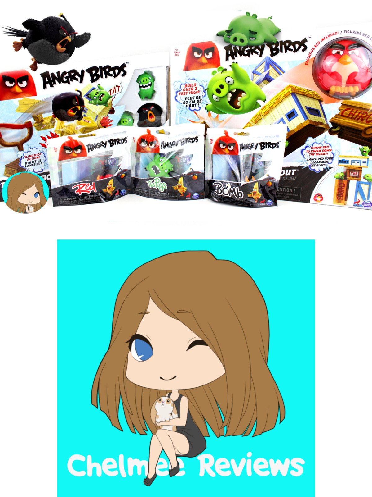 angry birds vinyl knockout playset