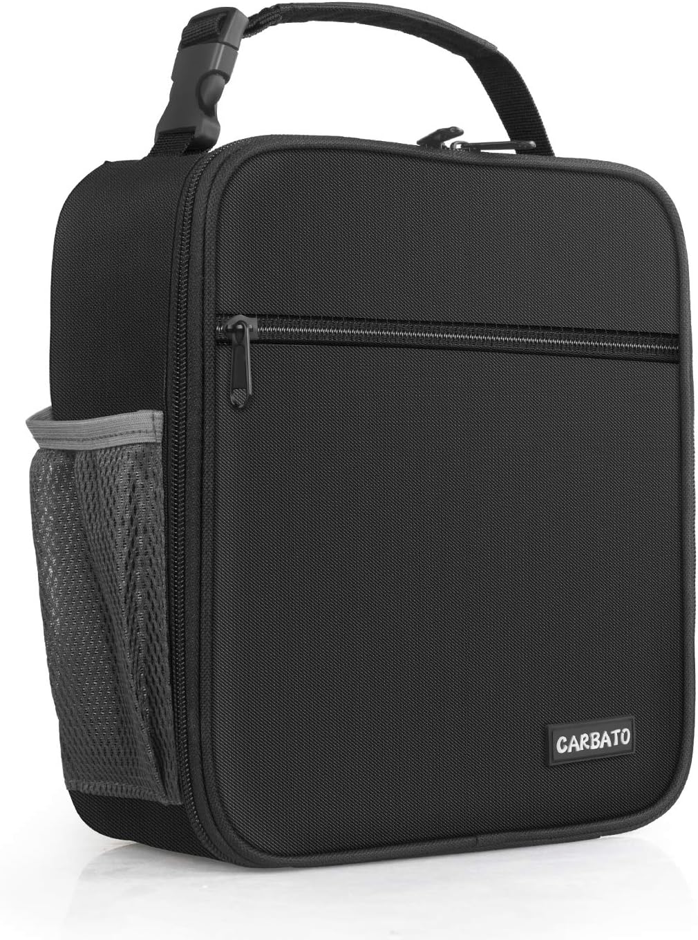 CARBATO Adult Insulated Lunch Box Reusable Lunch Bag Cooler Tote Bag for Men, Adults, Women - Black