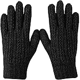 Winter Gloves for Women Touch Screen Elastic Thermal Knit Lining Warm Gloves Mittens for Cold Weather