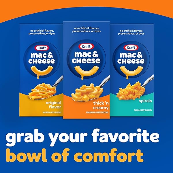 KRAFT THICK ‘N CREAMY MACARONI & CHEESE DINNER (4 CT PACK, 7.25OZ BOXES)
