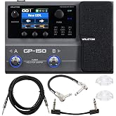 Valeton GP-150 Multi-Effects Guitar Processor with HD Modeling, 200+ Effects, IR &amp; NAM Support, Expression Pedal, Looper, Drum, MIDI, USB Audio Interface, Tonebird &amp; MXR Cable Bundle