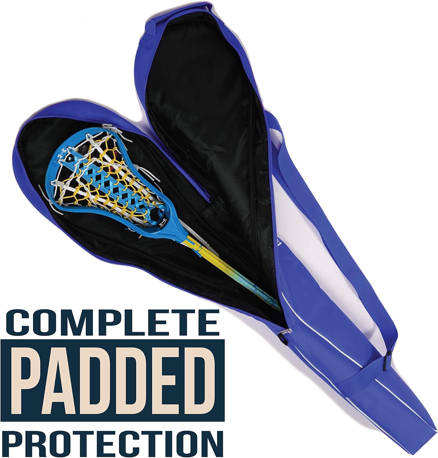 Athletico Lacrosse Stick Bag - Lax Equipment Bags for Boys or Girls, Kids & Youth (Blue) : Sports & Outdoors