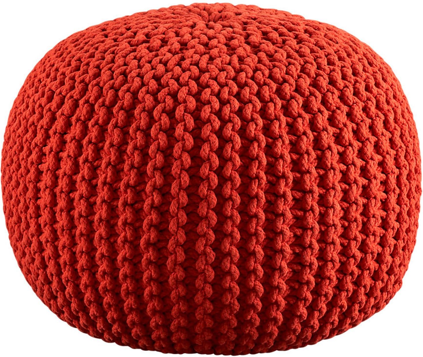 Best ottoman foot stool orange