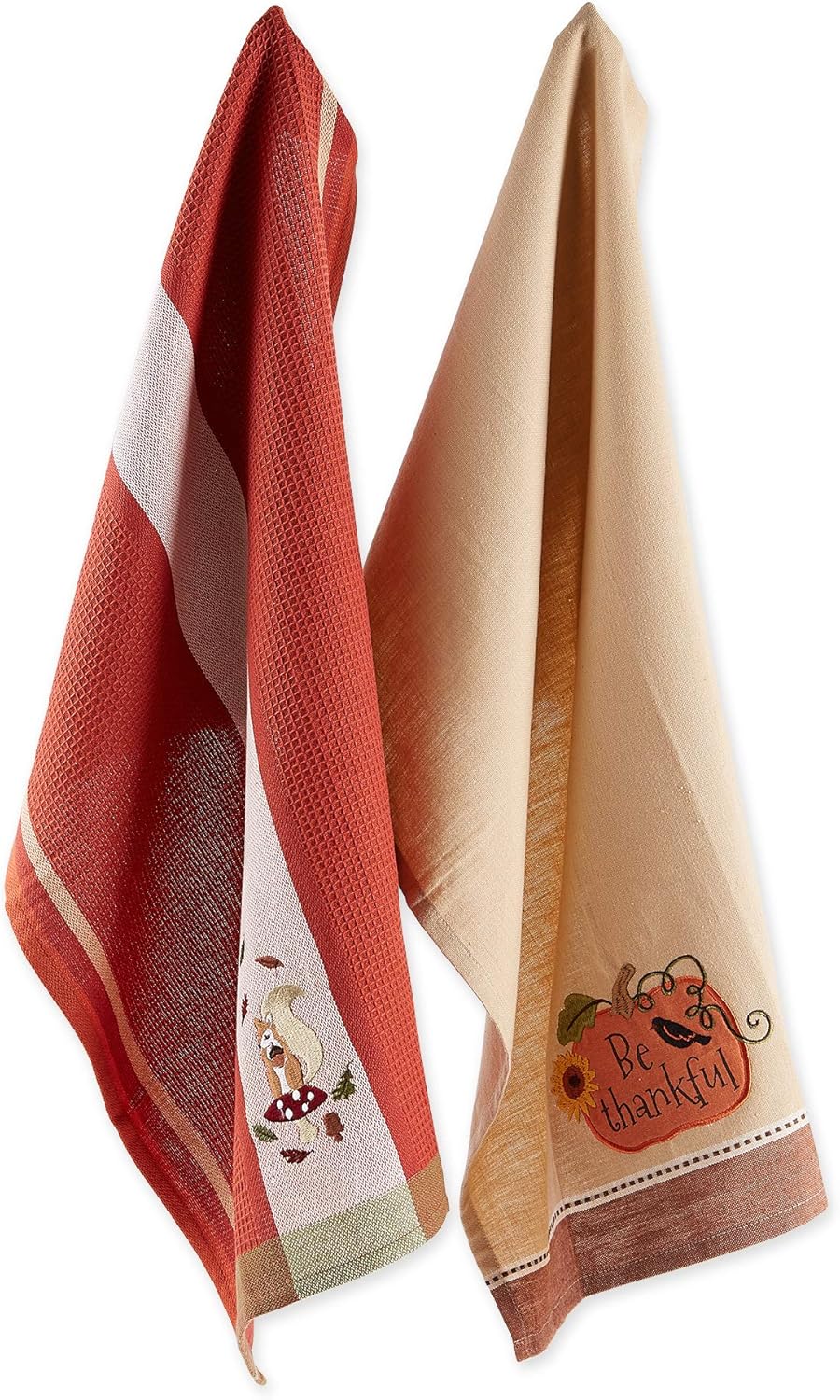 DII Cotton Embroidered Dish Towels, 18x28