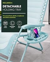 KEPLIN Set of 2 XXL Premium Heavy Duty Padded Zero Gravity Chairs view 6