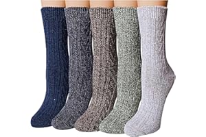 Loritta Wool Socks for Women, Winter Warm Stocking Stuffers Gifts for Women Cabin Crew Hiking Boot Socks
