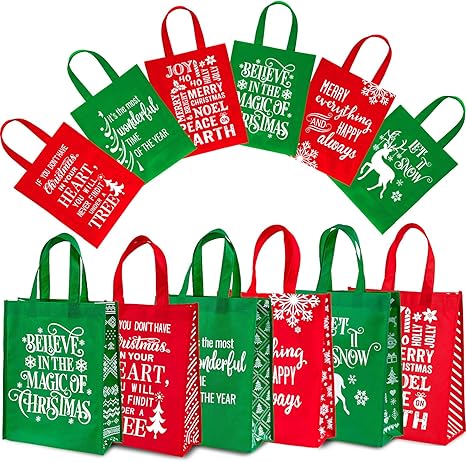 reusable xmas bags