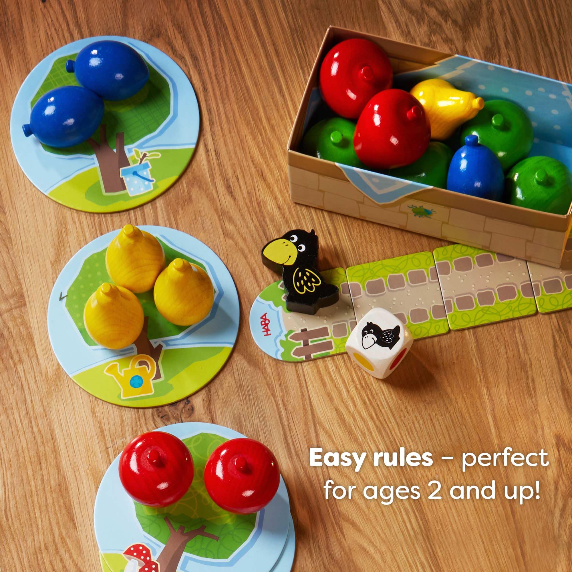 HABA My Very First Games - First Orchard Toddler Game - My First Orchard Game, Cooperative Toddler Board Games for 2 Year Olds - Made in Germany
