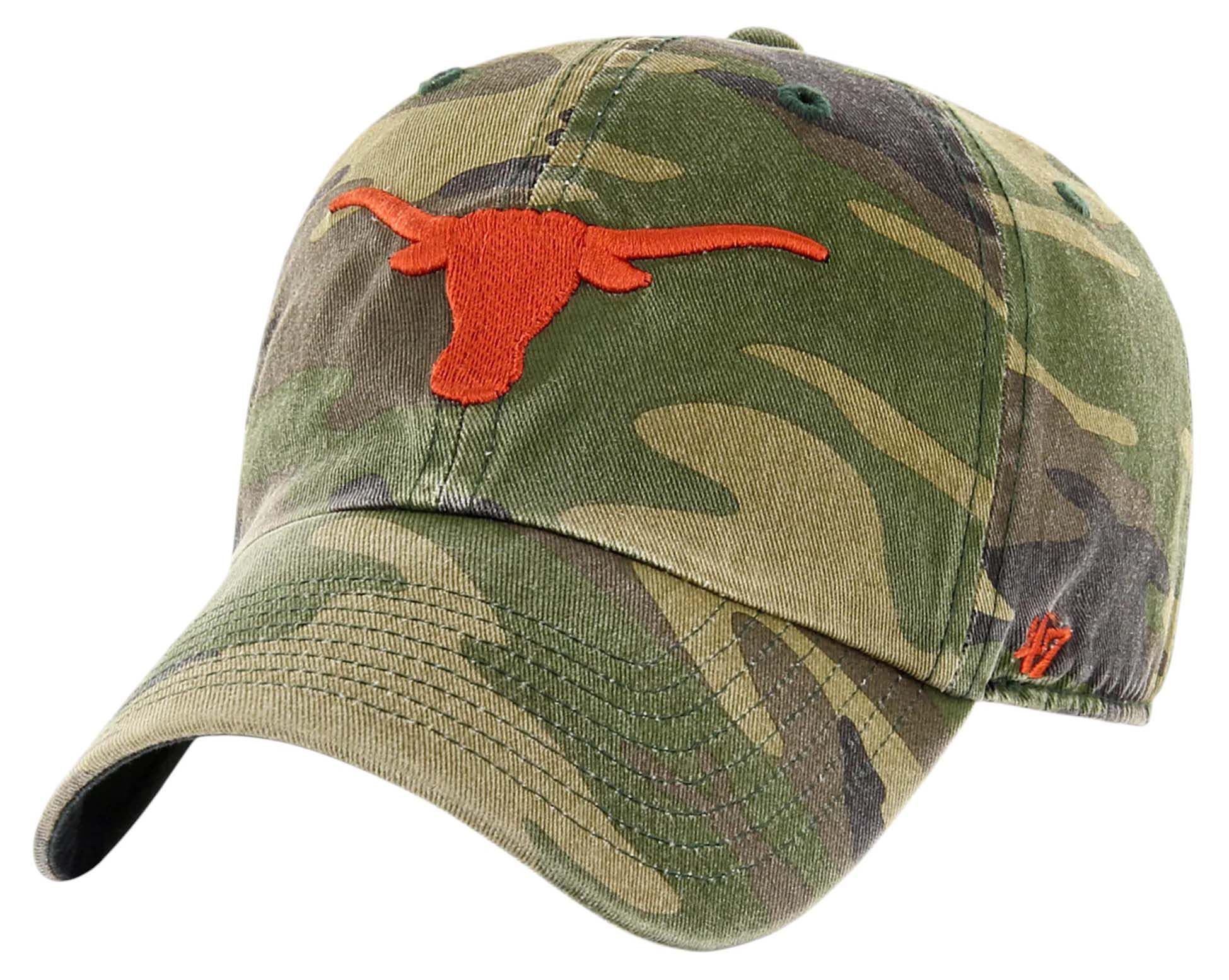 Photo 1 of 47 NCAA Unisex-Adult Clean Up Adjustable Hat Cap One Size (US, Alpha, One Size, Texas Longhorns - Camo)