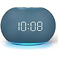 Reacher Auto-Brightness Alarm Clock Sound Machine, 20 Soothing Sounds, 8 Colors Night Light, Auto-Off Timer, 0-100% Dimmable Digital Display, Precise 30-Level Volume White Noise Machine