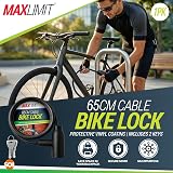 SOL 65cm Cable Bike Lock with Keys Black High-Security Chain for Bicycle view 3