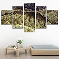 SIGNWIN 5 Panel Canvas Wall Art Modern Art Landscape Modern Multicolor Photography Relax/Calm Rocky for Home Decorations Ready to Hang - 60
