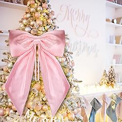Breling Giant Car Pink Bow 28 Inch Satin Giant Bow