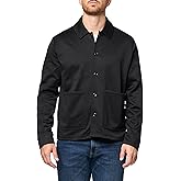 KARL LAGERFELD mens Button Front Collared Front Pocket Jacket
