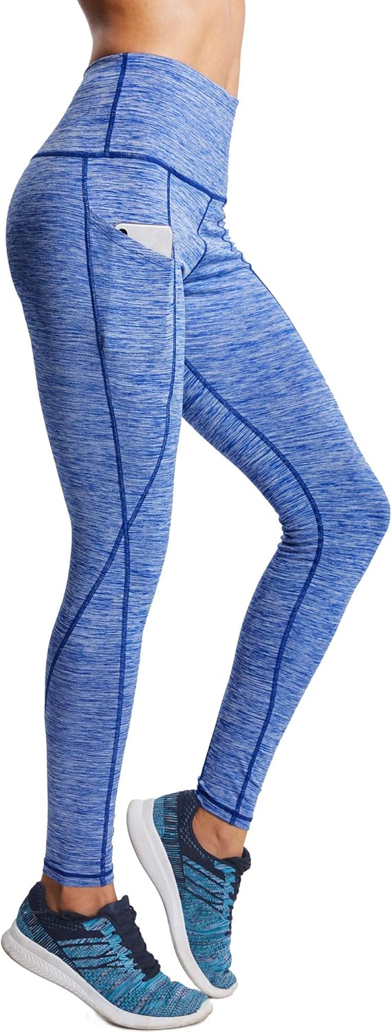 Neleus Women's Yoga Pant Running Workout Leggings with Pocket Tummy Control High Waist: Clothing