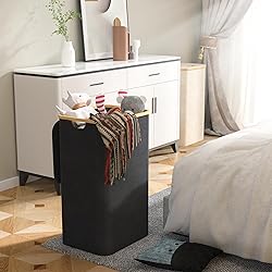 Homykic Laundry Hamper with Lid, 2-Pack 100L Each