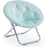 Urban Shop Micromink Saucer Chair, Light Blue Mint