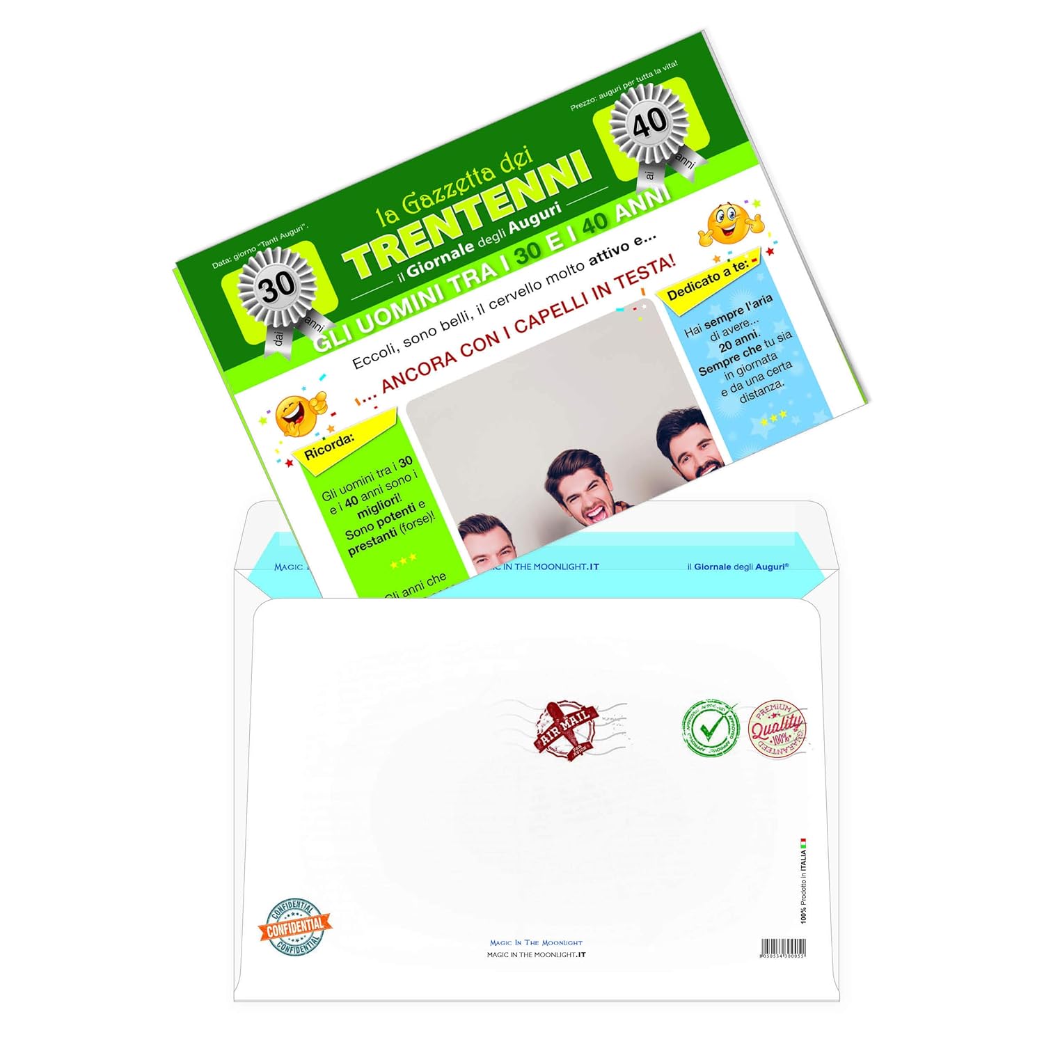 Biglietti Di Auguri Casa E Cucina Biglietto Il Giornale Degli Auguri La Gazzetta Dei Trentenni Idea Regalo Compleanno 30 Anni