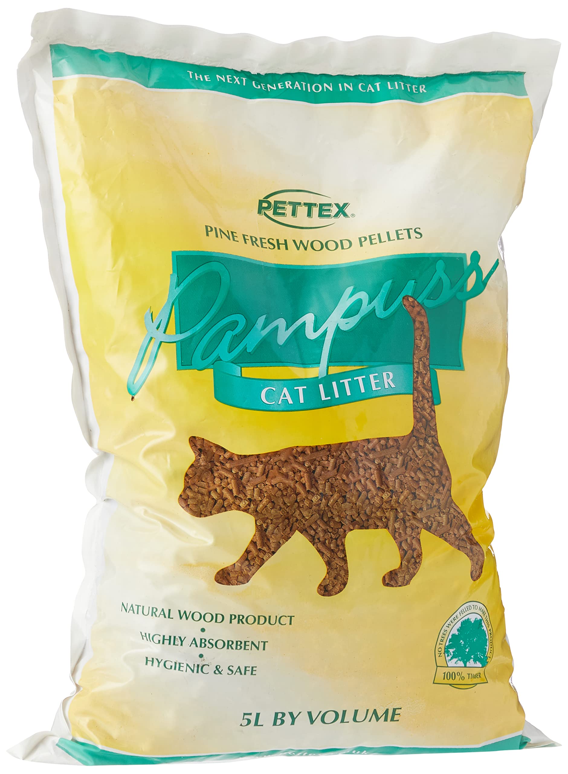 Pettex Pampuss Woodbase Cat Litter, 5 Liter