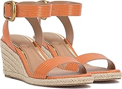 Vince Camuto Women's Felia Wedge Sandal, Mandarino
