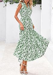 PRETTYGARDEN Women's 2025 Summer Floral Midi Dress
