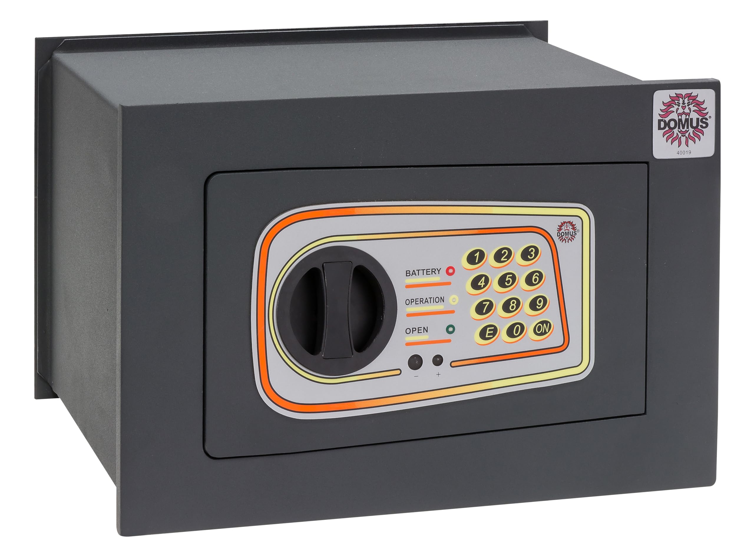 Domus DL/2 Wall Safe with Electronic Lock, Dark Grey
