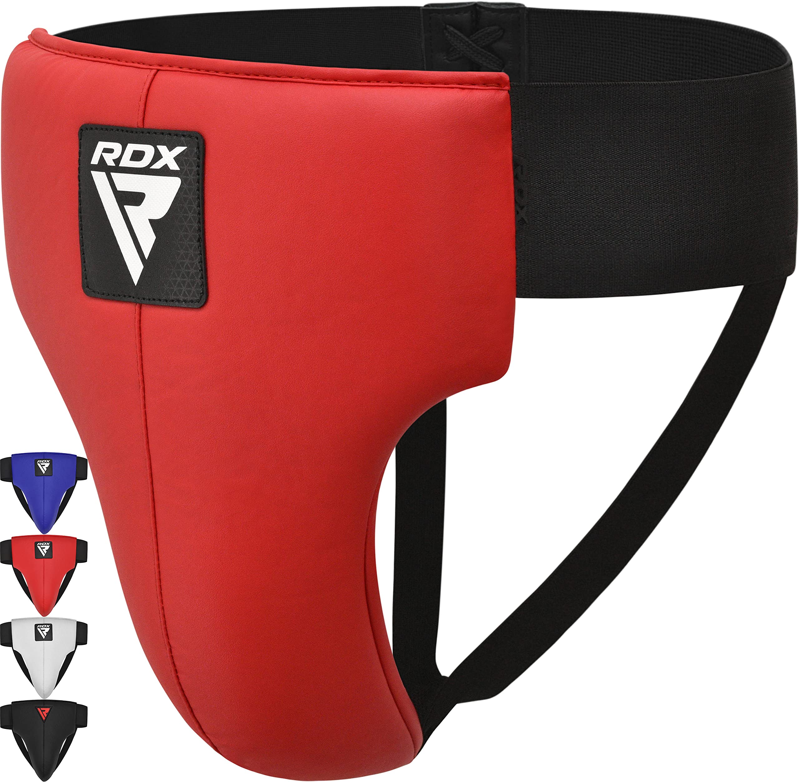 RDX Groin Guard for Boxing, Muay Thai, Kickboxing and MMA Fighting, Maya Hide Leather Abdo Gear for Martial Arts BJJ Training, Jockstrap Abdominal Protector for Karate and Taekwondo, Boys Youth