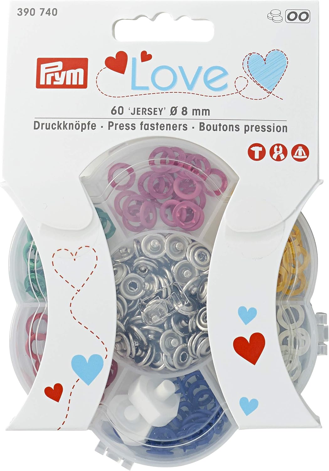 Prym - Prym Love Jersey (8mm) Brass Press Fasteners - 1 Unit - Image 5
