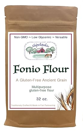 shipetaukin fonio Multipurpose sin gluten Harina, 2 libras ...