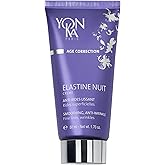 Yon-Ka Elastine Nuit Anti-Wrinkle Night Cream | Anti Aging Facial Moisturizer and Eye Cream | Soften Fine Lines and Wrinkles with Vitamin C and Elastin Peptides | Paraben-Free | 1.70 oz