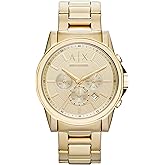 Armani Exchange AX Chronograph Watch for Men with Leather, Stainless Steel or Silicone Band