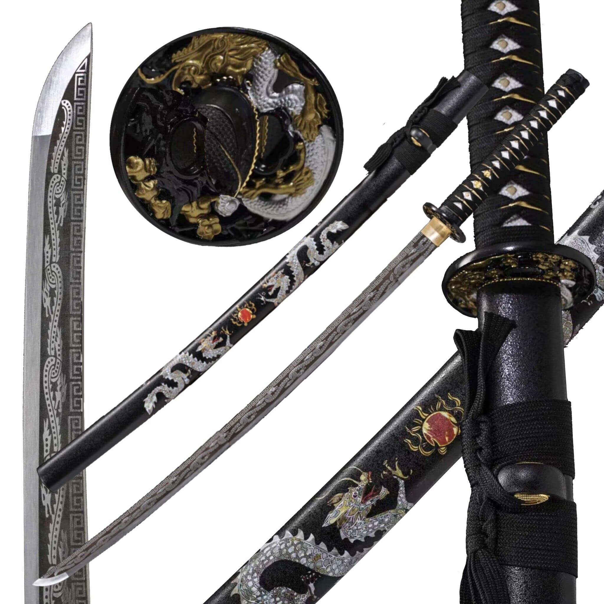 swoid Handmade Samurai Japanese Katana Sword